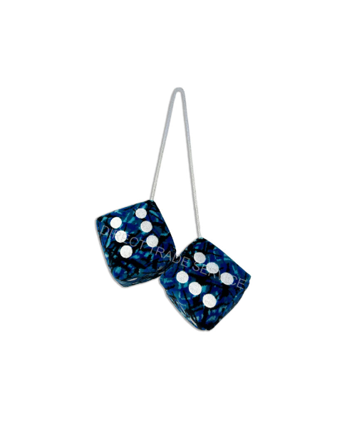 Danish Plush Dice 6x6 Cm Blue