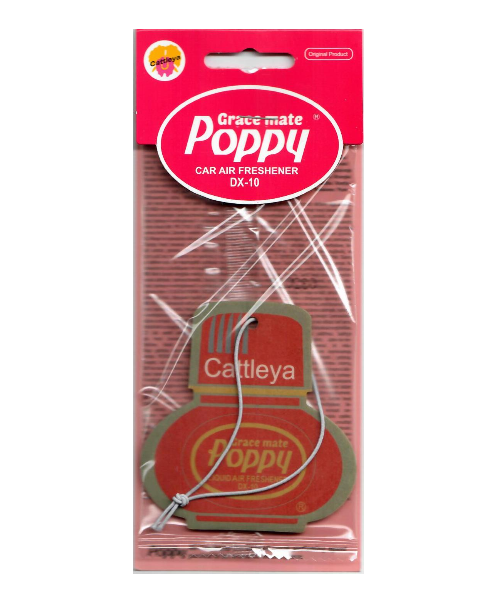 Poppy Grace Mate Classic Cardboard Car Airfreshener | CATTLEYA