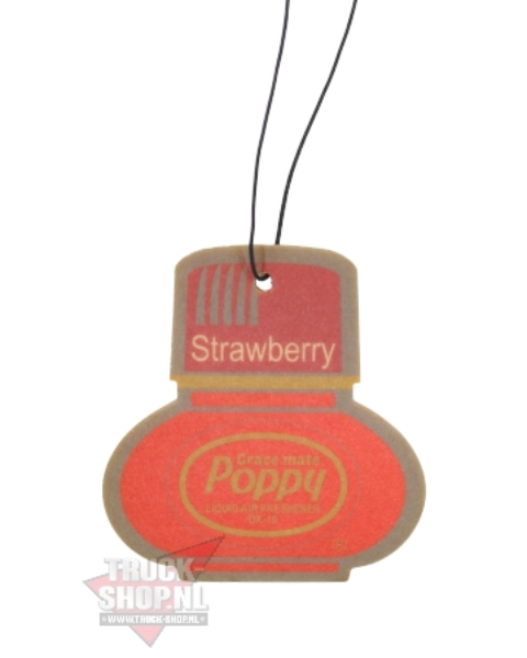 Poppy Grace Mate Classic Cardboard Car Airfreshener | STRAWBERRY