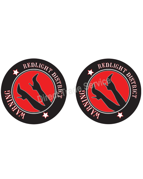 Door step sticker set Red Light District