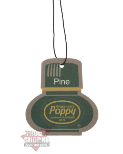 Poppy Grace Mate Classic Cardboard Car Airfreshener | PINE