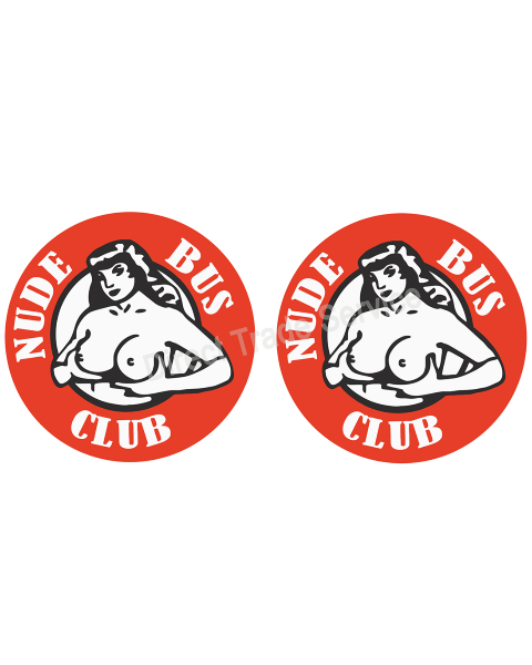 Door step sticker set Nude Bus Club
