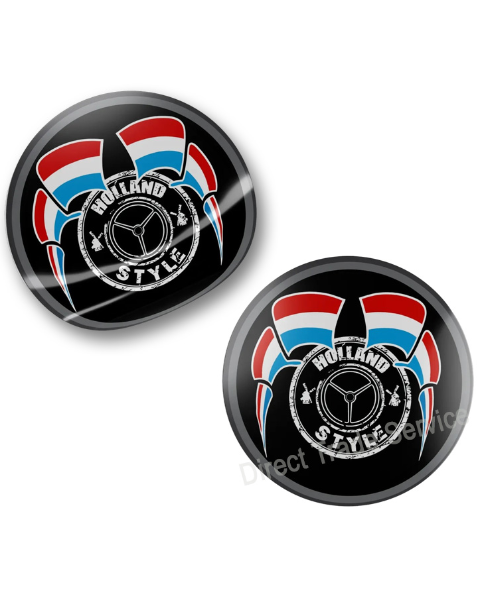 Door step sticker set Holland style flags