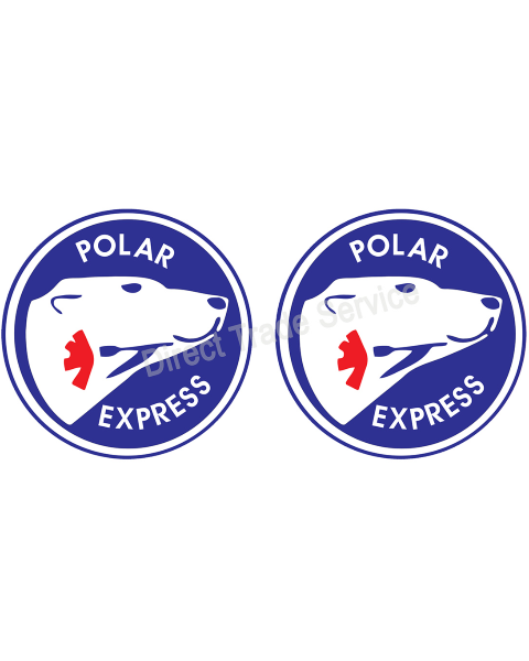 Door step sticker set Polar expess Bear