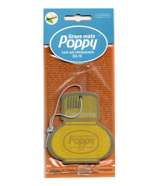 Poppy Grace Mate Classic Cardboard Car Airfreshener | GARDENIA