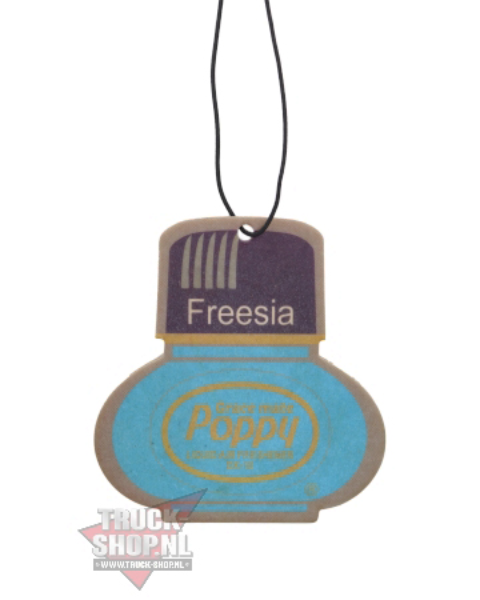 Poppy Grace Mate Classic Cardboard Car Airfreshener | FREESIA