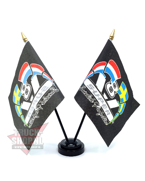 Table flag set V8 Swedish Perfection