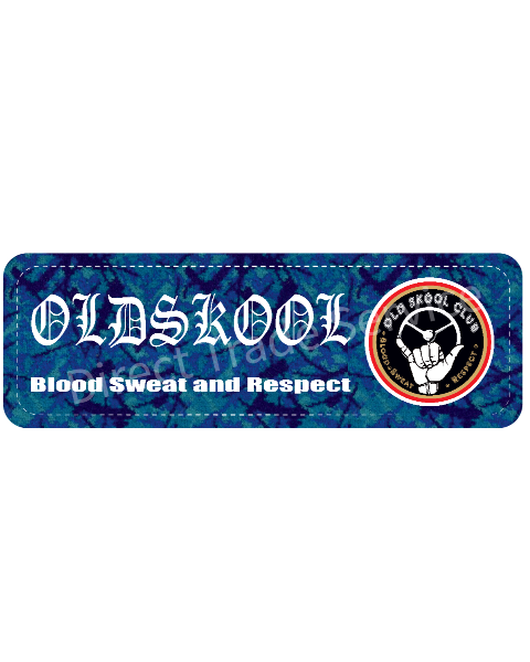 Dashboardmat Old skool club pluche Blue