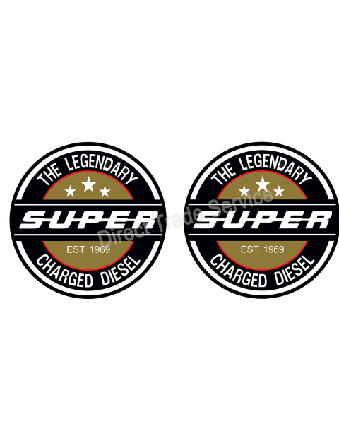 Door step sticker set Legendary Diesel Gold