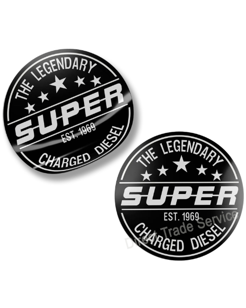 Door step sticker set Super black