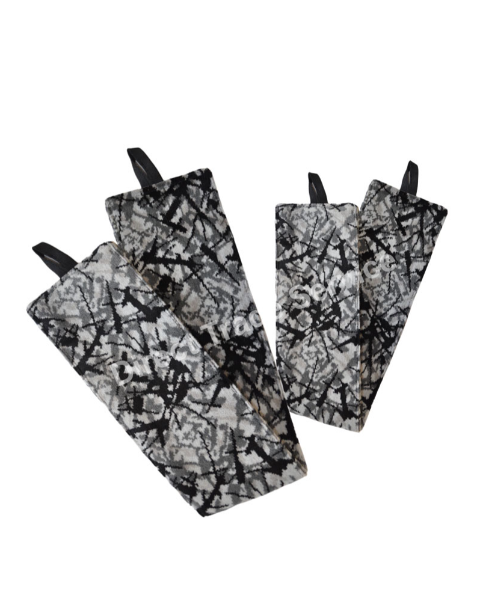 Side curtainset Black with Danish pluche grey