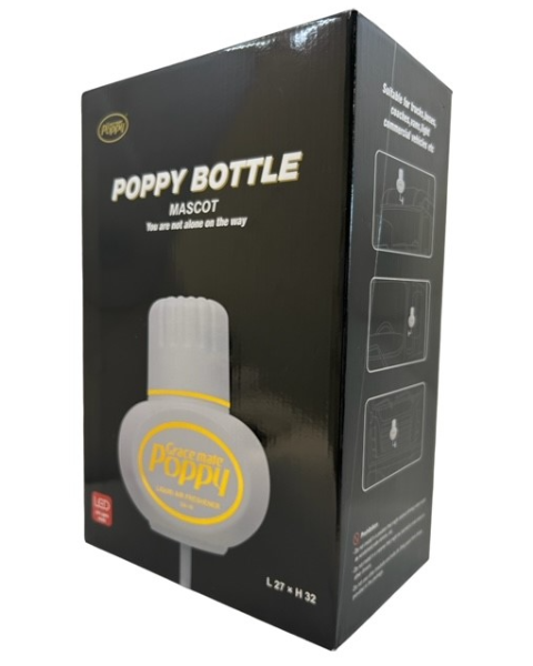 Poppy Blow-up Mascotte 32cm WITH LIGHTNING inside