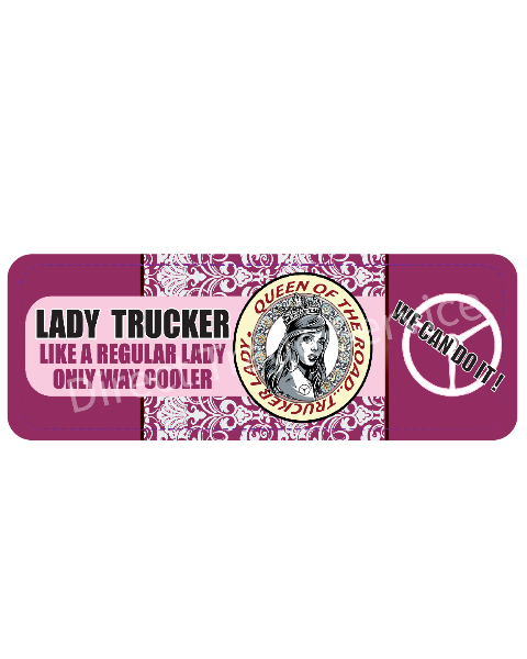 Dashboardmat Queen of the road Purple