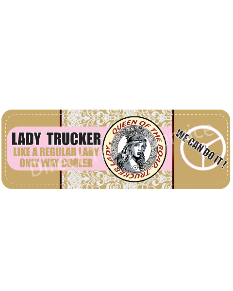 Dashboardmat Queen of the road Beige