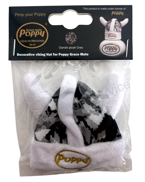 Poppy Grace Mate Viking hat Danish plush Grey