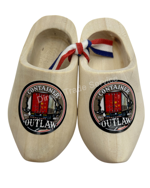 Mini Wooden Clogs Container Red