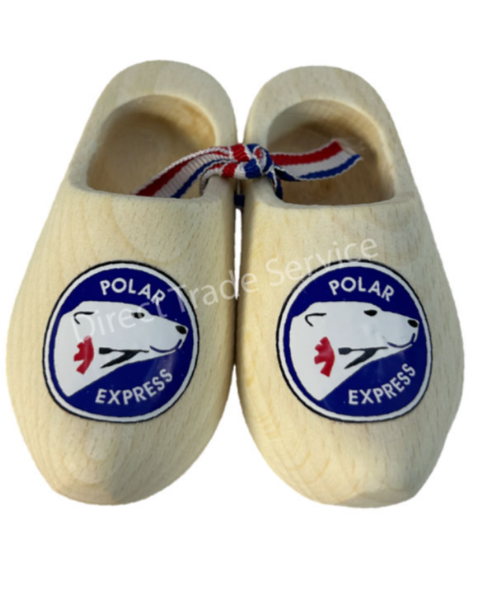 Mini Wooden Clogs Polar Express