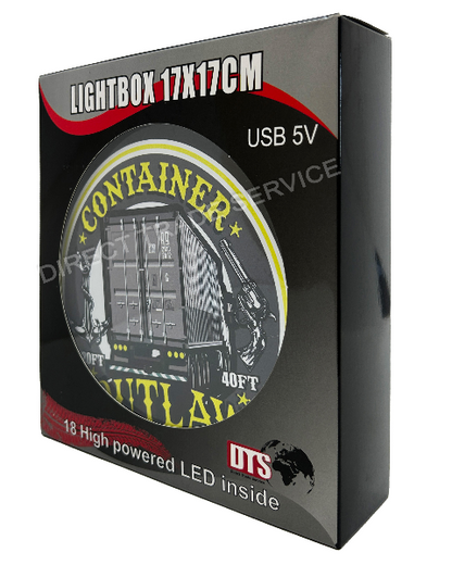 Lightbox Deluxe Container Yellow USB plug 5 volt