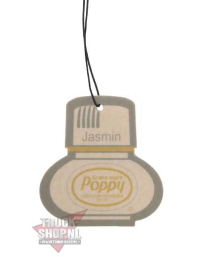 Poppy Grace Mate Classic Cardboard Car Airfreshener | JASMIN