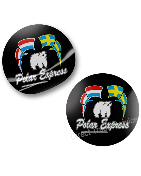 Door Step Sticker Set Polar Express Flags