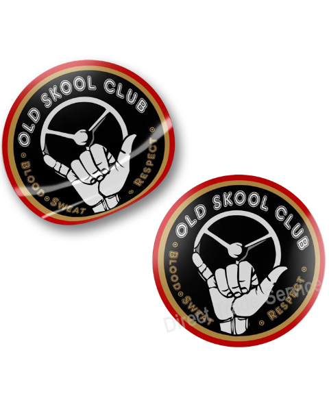 Door Step Sticker Set Old Skool Club