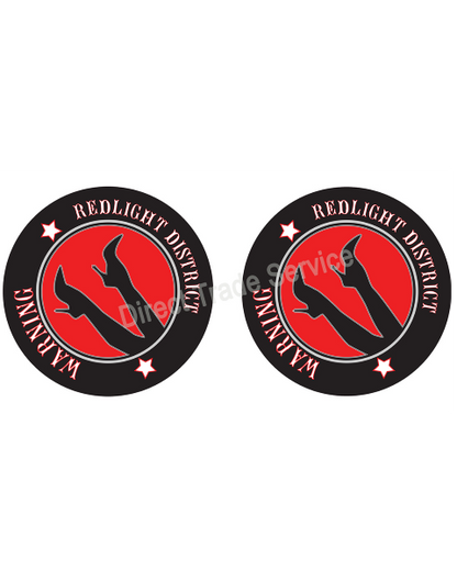 Door step sticker set Red Light District