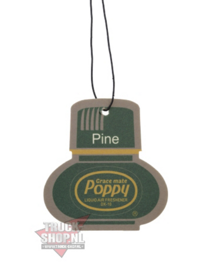 Poppy Grace Mate Classic Cardboard Car Airfreshener | PINE