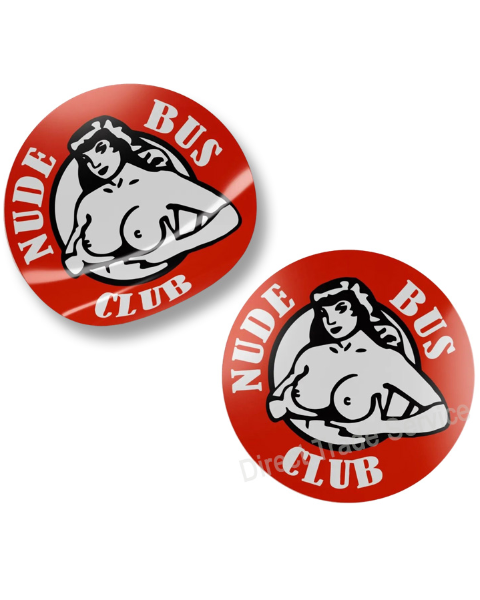 Door step sticker set Nude Bus Club