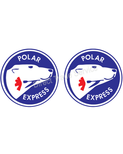 Door step sticker set Polar expess Bear