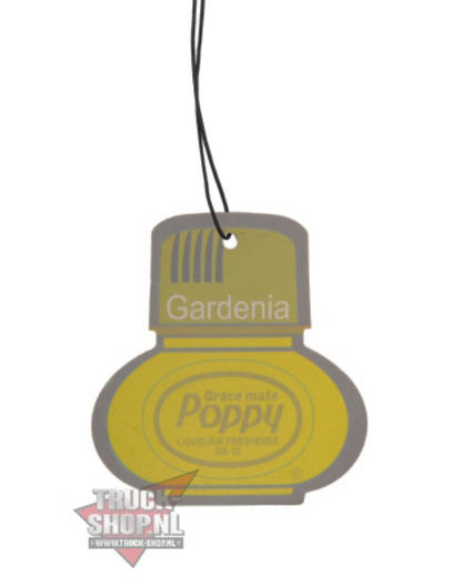 Poppy Grace Mate Classic Cardboard Car Airfreshener | GARDENIA