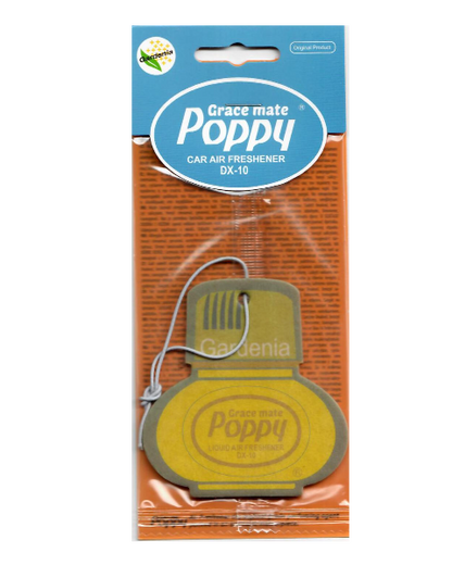 Poppy Grace Mate Classic Cardboard Car Airfreshener | GARDENIA