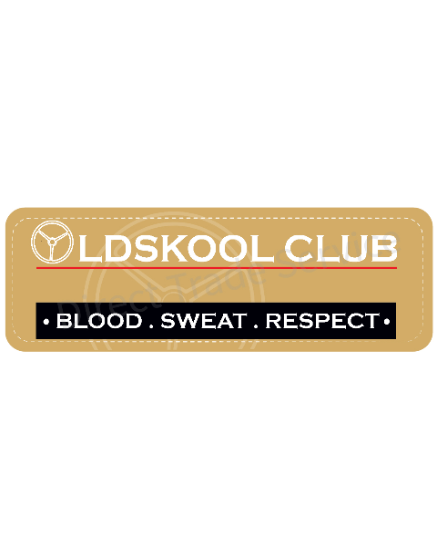 Dashboardmat Old skool club gold