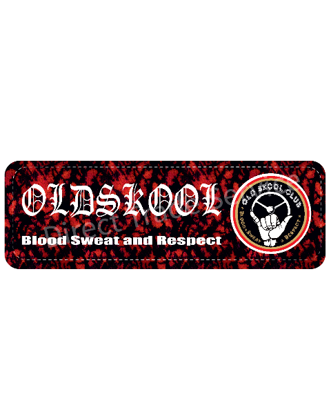 Dashboardmat Old skool club pluche RED