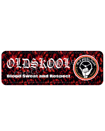 Dashboardmat Old skool club pluche RED