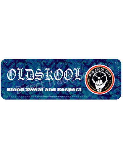 Dashboardmat Old skool club pluche Blue