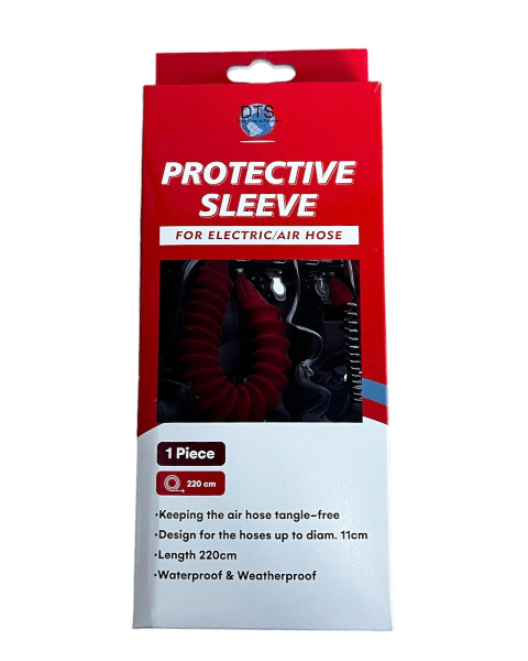 Air hose protective sleeve Red