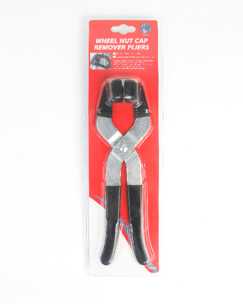 Wheel nut cap remover pliers