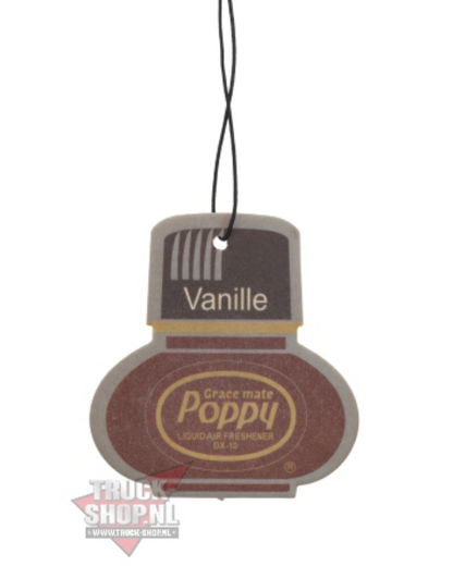Poppy Grace Mate Classic Cardboard Car Airfreshener | VANILLA