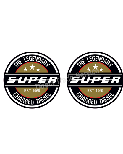 Door step sticker set Legendary Diesel Gold