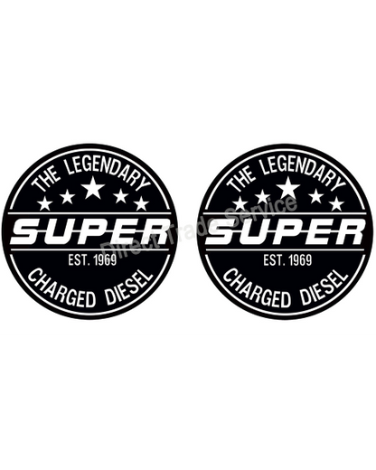 Door step sticker set Super black