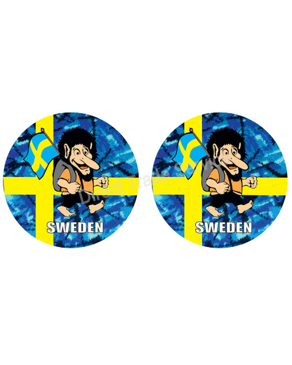 Door Step Sticker Set Troll Sweden Pluche