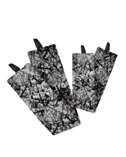 Side curtainset Black with Danish pluche grey