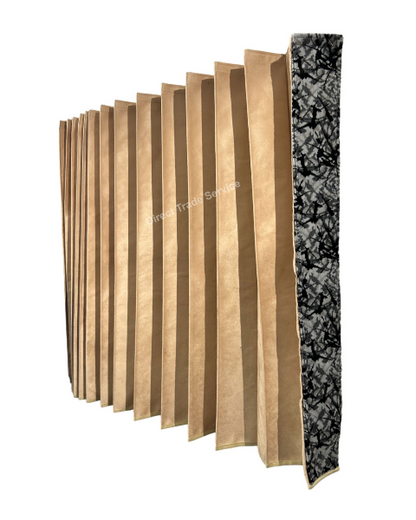 Side curtainset Beige with Danish pluche grey