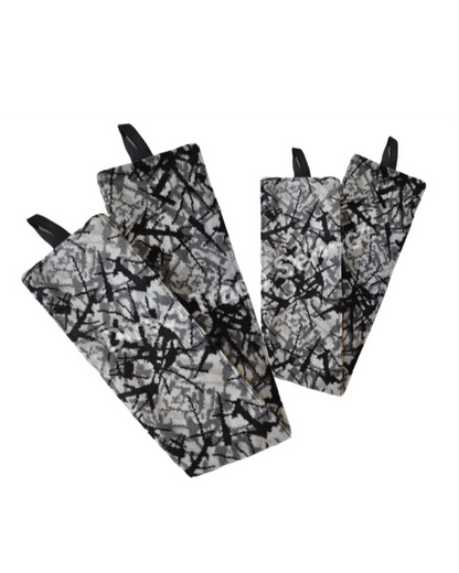 Side curtainset Beige with Danish pluche grey