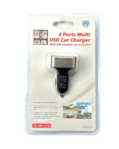 DTS USB 4 Ports Multi Charger 12-24V