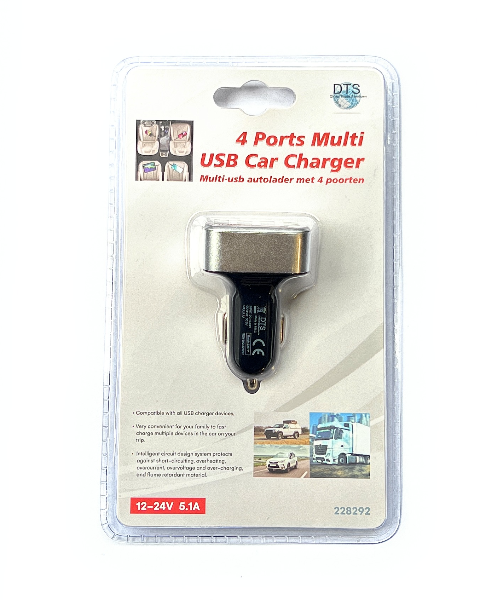 DTS USB 4 Ports Multi Charger 12-24V