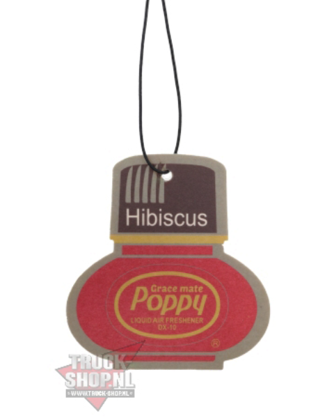 Poppy Grace Mate Classic Cardboard Car Airfreshener | HIBISCUS