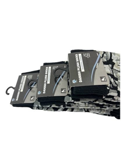 Danish pluche socks Grey size 43-46