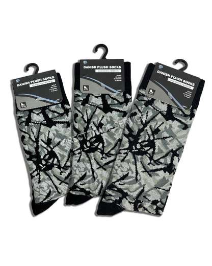 Danish pluche socks Grey size 43-46