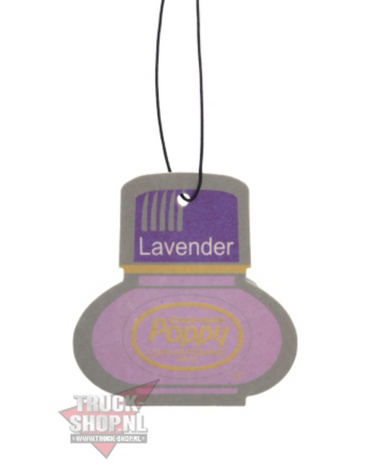 Poppy Grace Mate Classic Cardboard Car Airfreshener | LAVENDER